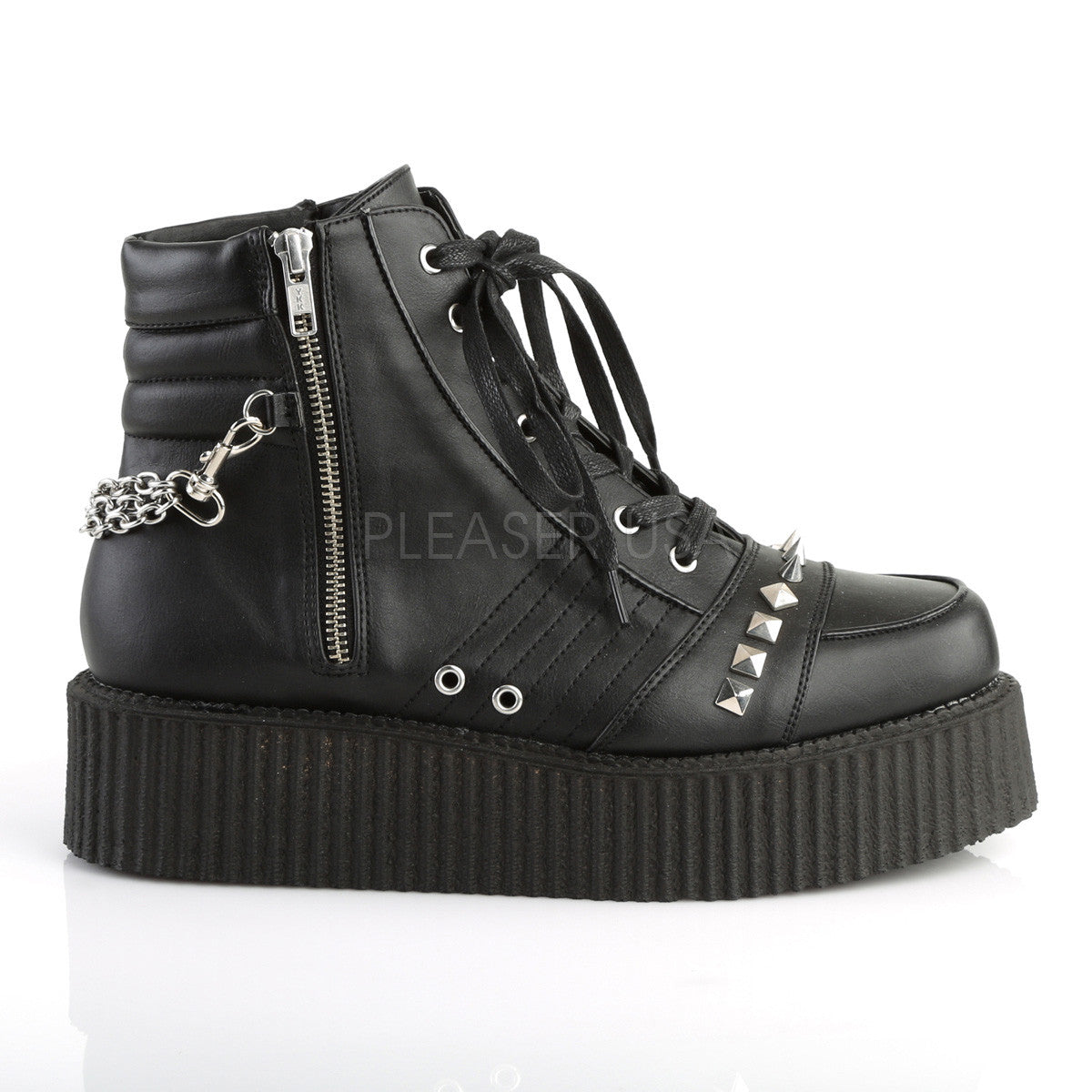 2 Inch Platform V-CREEPER-565 Black