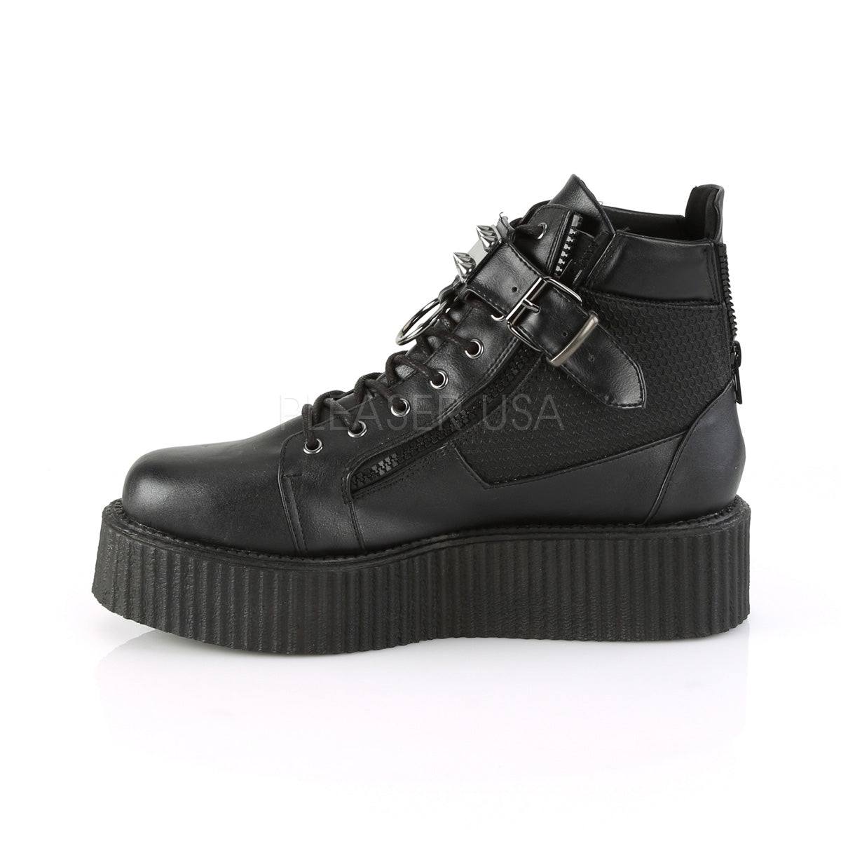 2 Inch Platform 2 Inch Platform V-CREEPER-566 Black – Shoecup.com