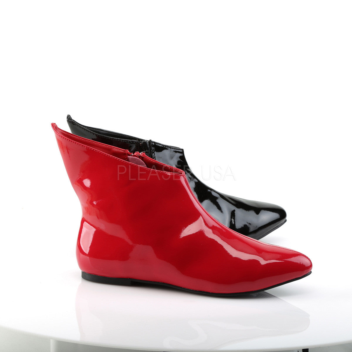 Funtasma VAIL-152HQ Black and Red Villain Boots - Shoecup.com - 5