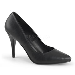 Pleaser VANITY-420 Black Faux Leather Pumps - Shoecup.com