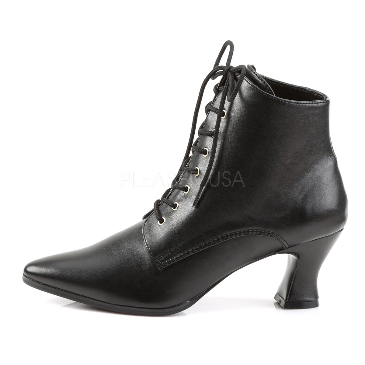 FUNTASMA VICTORIAN-35 Black Pu Ankle Boots – Shoecup.com