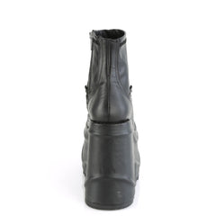 6 Inch Wedge Platform WAVE-110 Black Pu