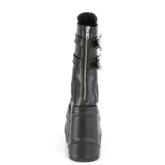 6 Inch Wedge Platform WAVE-150 Black Pu