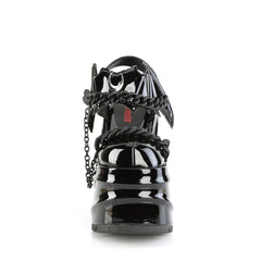 6 Inch Wedge Platform WAVE-20 Black Patent