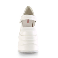 6 Inch Wedge Platform WAVE-32 White