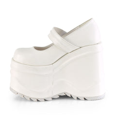 6 Inch Wedge Platform WAVE-32 White