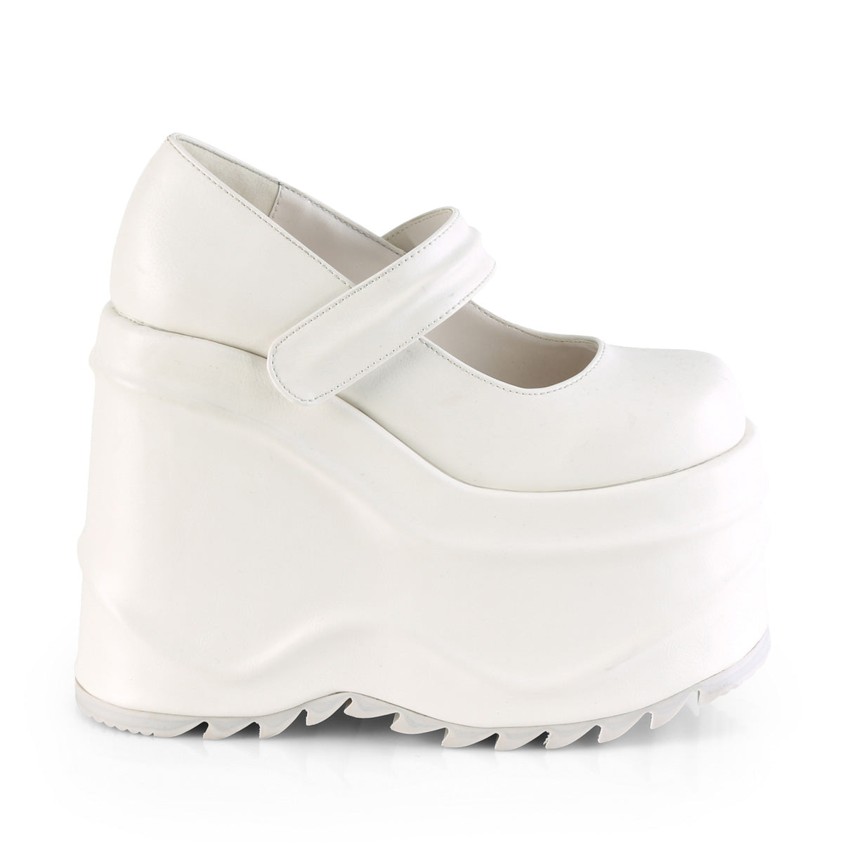 6 Inch Wedge Platform WAVE-32 White