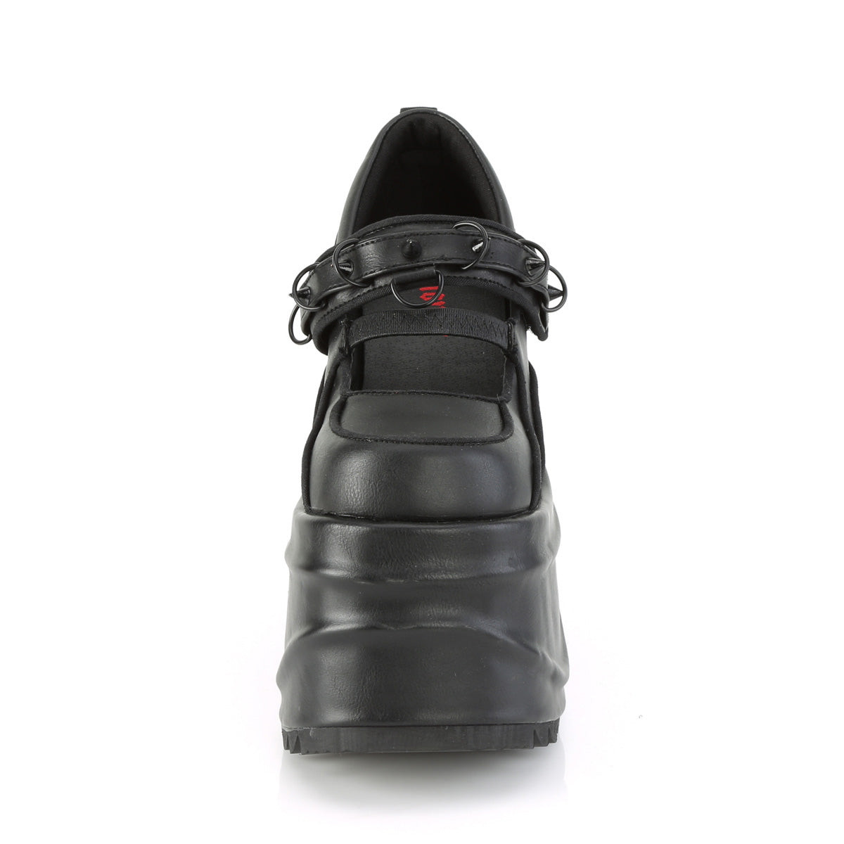 6 Inch Wedge Platform WAVE-48 Black