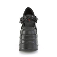6 Inch Wedge Platform WAVE-48 Black