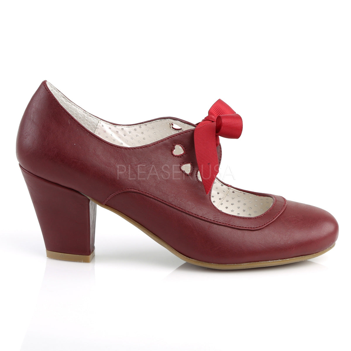 2" Heel WIGGLE-32 Burgundy