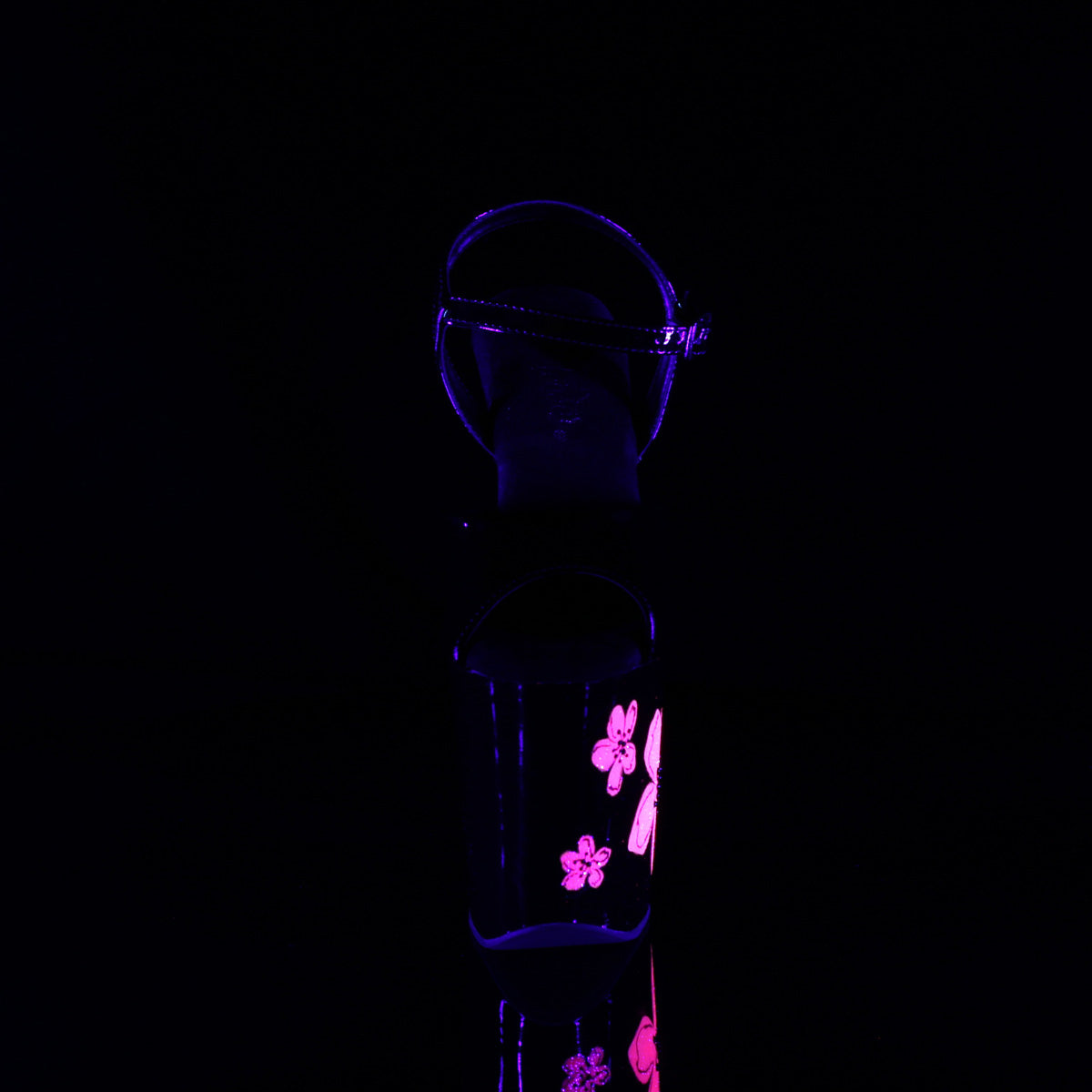 8 Inch Heel XTREME-809HB Black Neon Pink