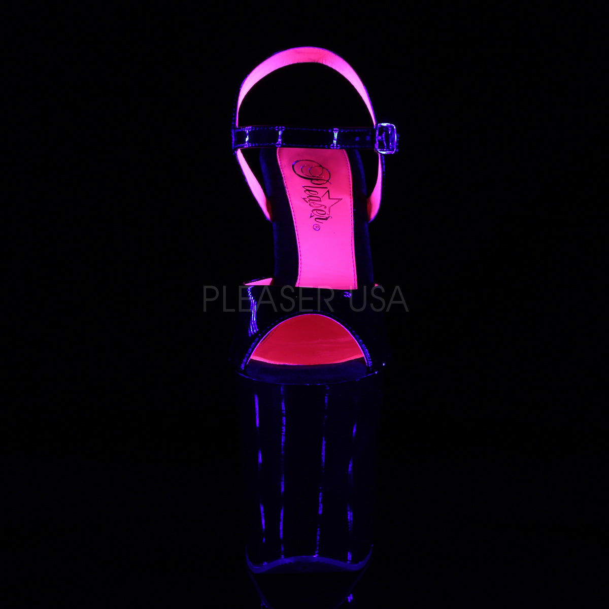 8 Inch Heel XTREME-809TT Black Hot Pink