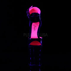8 Inch Heel XTREME-875TT Black Pat Hot Pink